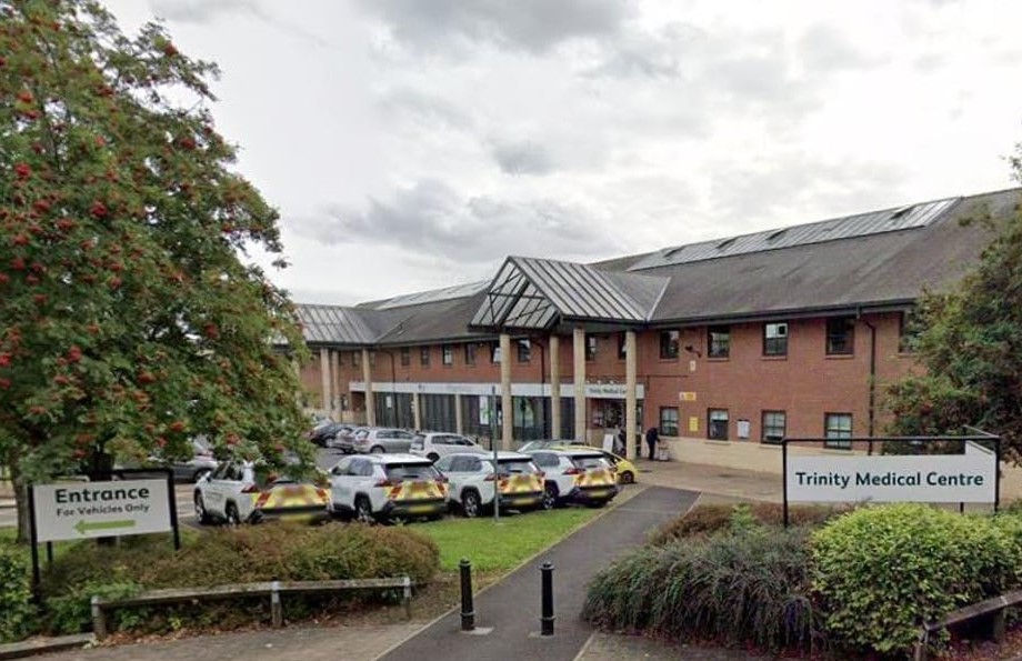 Photograph of the outside of Trinity Medical Centre